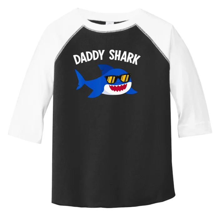 Shark Lover Funny Daddy Shark Father's Day Toddler Fine Jersey T-Shirt