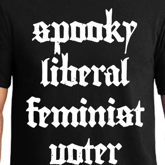 Spooky Liberal Feminist Voter Halloween Pajama Set