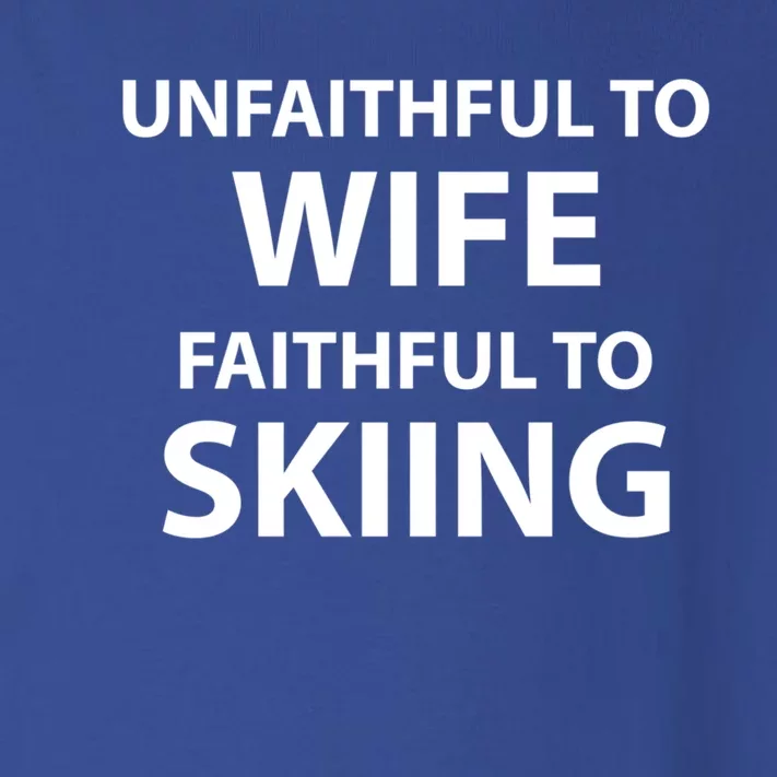 Skiing Lover Funny Couple Sports Season Meme For Husband Ski Gift Toddler Long Sleeve Shirt