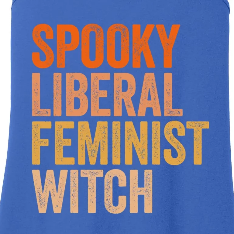 Spooky Liberal Feminist Witch Feminist Halloween Costume Cute Gift Ladies Essential Tank