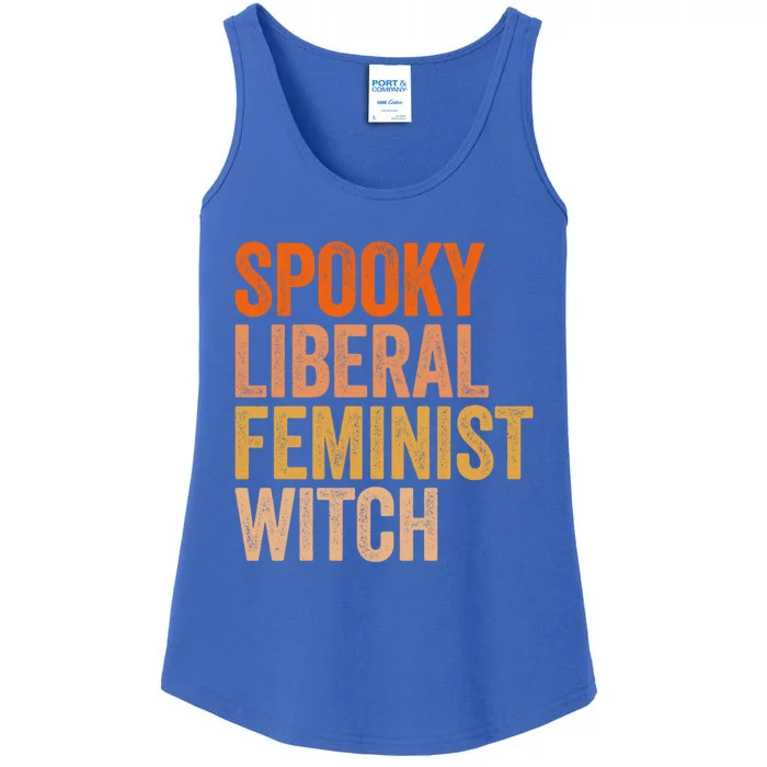 Spooky Liberal Feminist Witch Feminist Halloween Costume Cute Gift Ladies Essential Tank