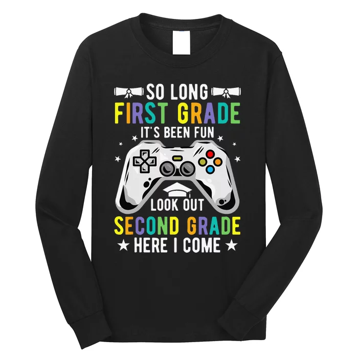 So Long First Grade second Grade Here I Come Graduation Long Sleeve Shirt