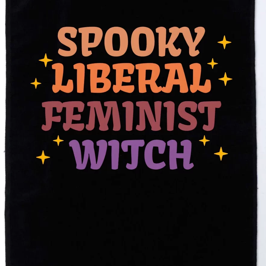 Spooky Liberal Feminist Witch Halloween Platinum Collection Golf Towel