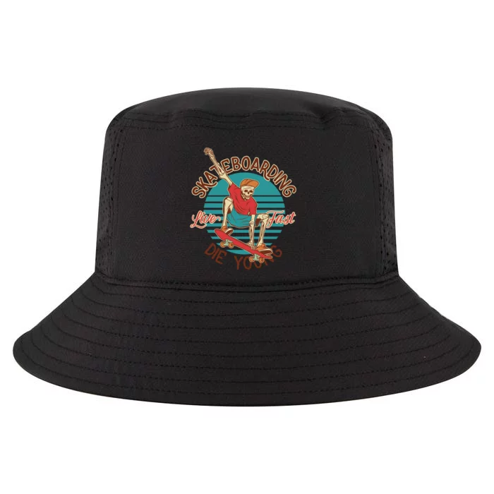 Skateboarding Live Fast Die Young Cool Comfort Performance Bucket Hat