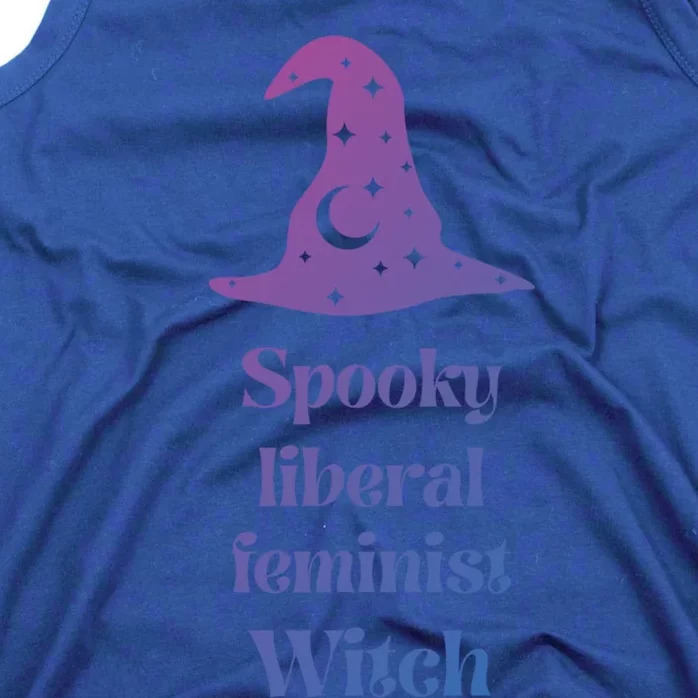 Spooky Liberal Feminist Witch Witchcraft Feminism Halloween Funny Gift Tank Top