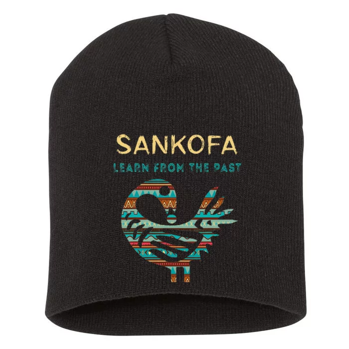 Sankofa Learn From The Past African Bird Black History Short Acrylic Beanie