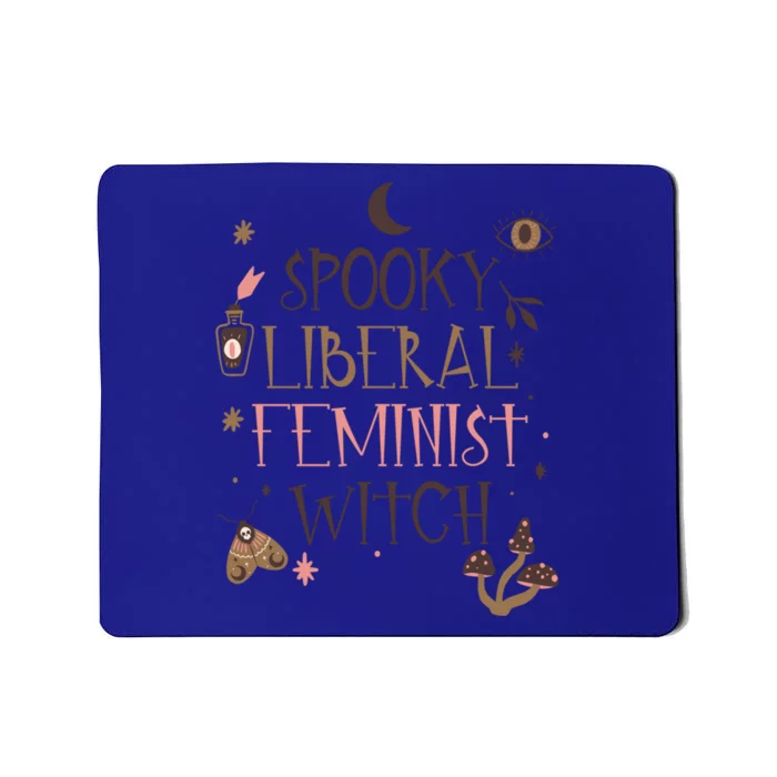 Spooky Liberal Feminist Witch Mystical Activist Halloween Cool Gift Mousepad