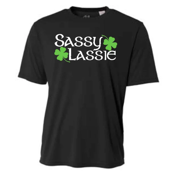 Sassy Lassie Funny St. Patrick's Day Cooling Performance Crew T-Shirt