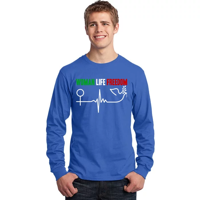 Support Life Freedom Zan Zendegi Azadi Of Iran Cool Gift Tall Long Sleeve T-Shirt