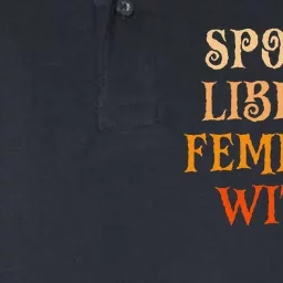 Spooky Liberal Feminist Witch Spooky Librarian Halloween Softstyle Adult Sport Polo