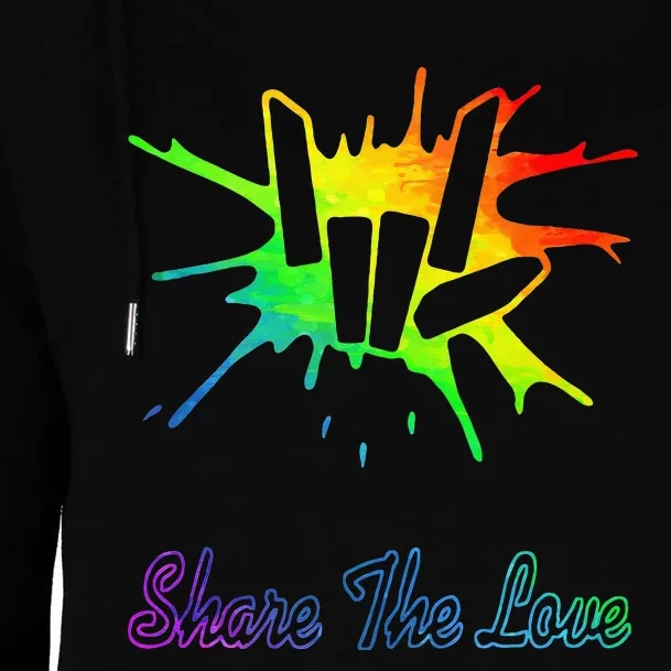 Share Love For Kids And Womens Funnel Neck Pullover Hood