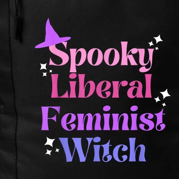 Spooky Liberal Feminist Witch Halloween Daily Commute Backpack