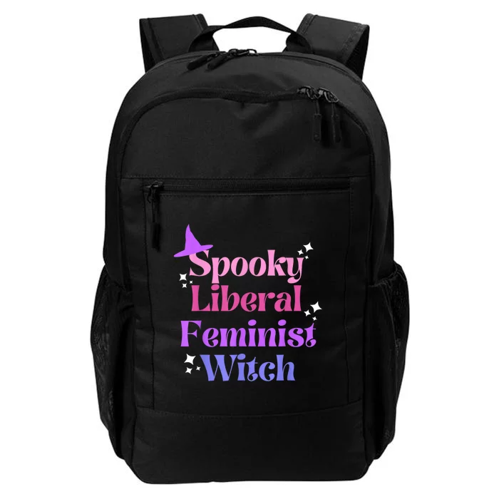 Spooky Liberal Feminist Witch Halloween Daily Commute Backpack