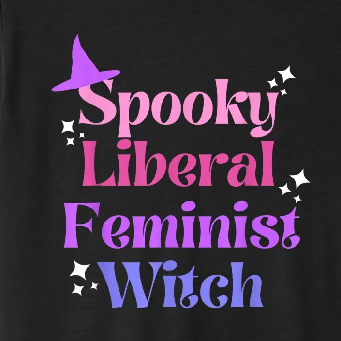 Spooky Liberal Feminist Witch Halloween ChromaSoft Performance T-Shirt