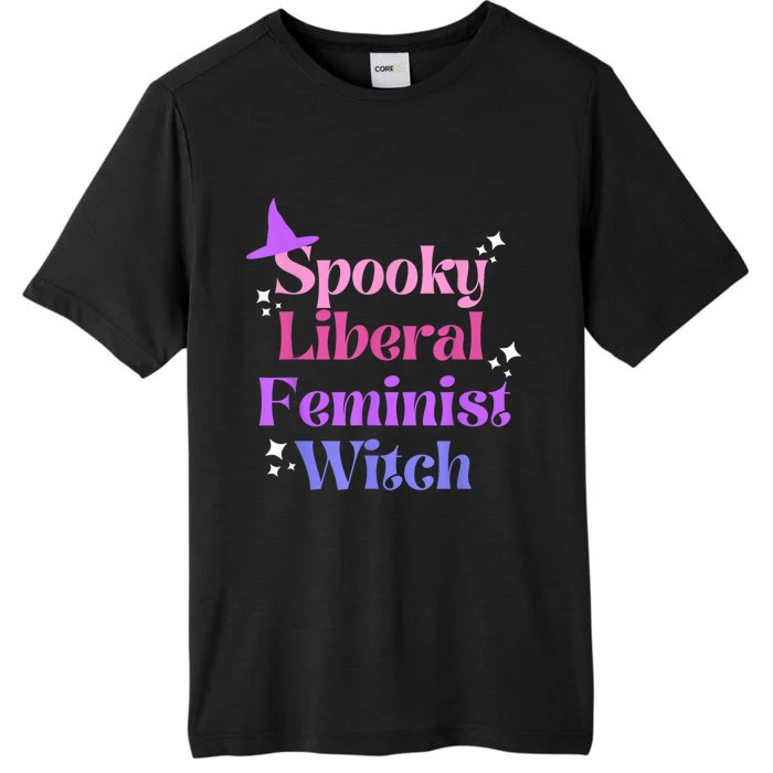 Spooky Liberal Feminist Witch Halloween ChromaSoft Performance T-Shirt