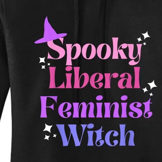 Spooky Liberal Feminist Witch Halloween Women's Pullover Hoodie