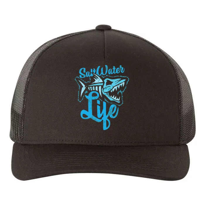 Saltwater Life Fishing Yupoong Adult 5-Panel Trucker Hat