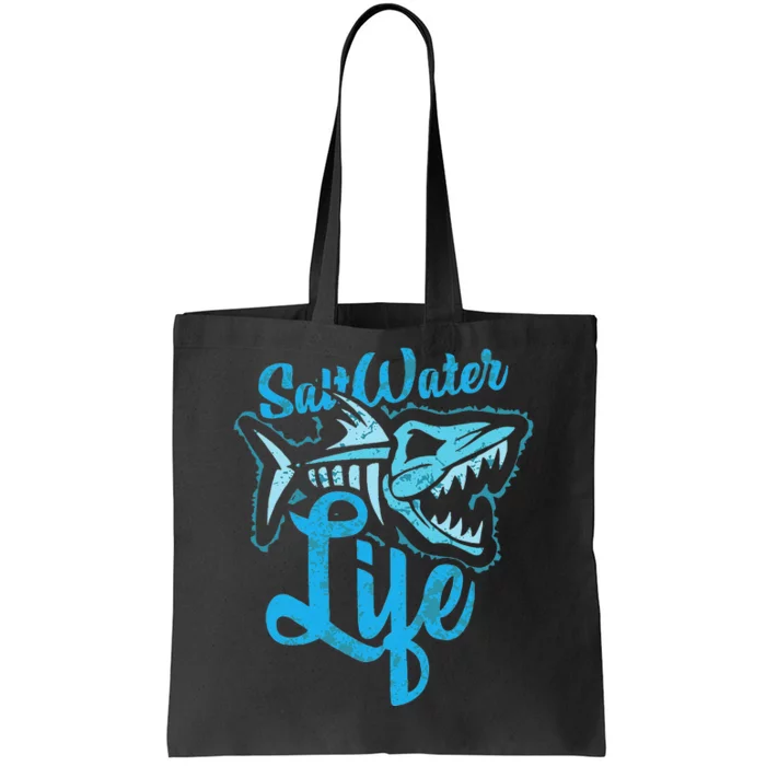 Saltwater Life Fishing Tote Bag