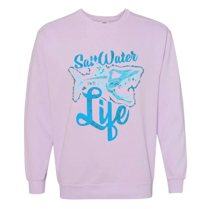 Saltwater Life Fishing Garment-Dyed Sweatshirt