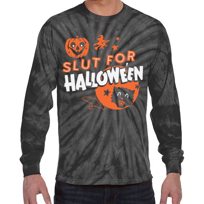 S Lut For Halloween Tie-Dye Long Sleeve Shirt