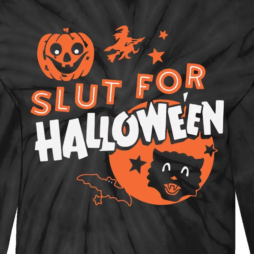 S Lut For Halloween Tie-Dye Long Sleeve Shirt