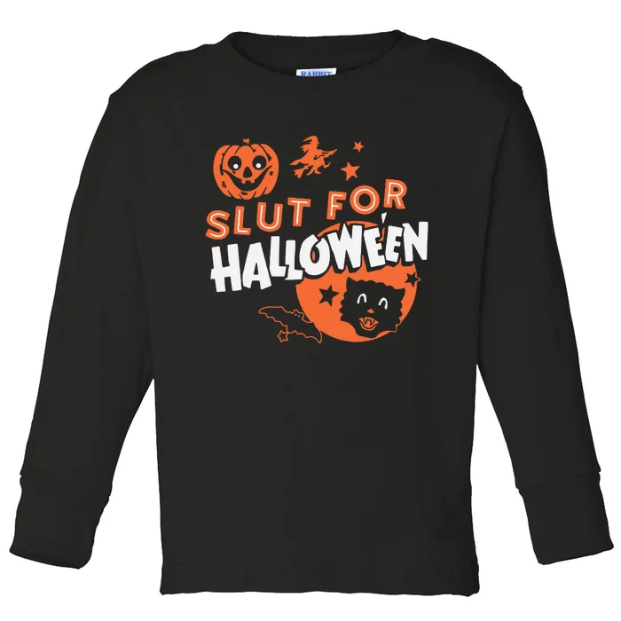 S Lut For Halloween Toddler Long Sleeve Shirt