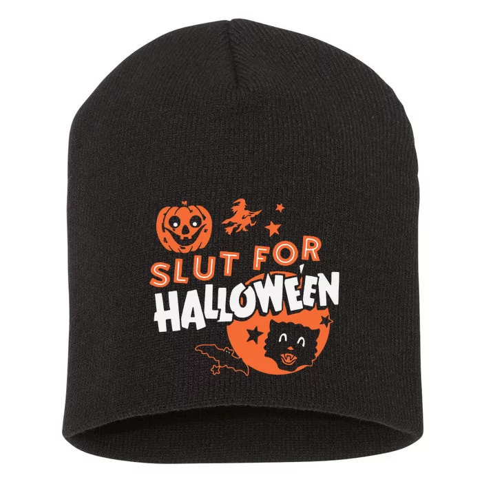 S Lut For Halloween Short Acrylic Beanie