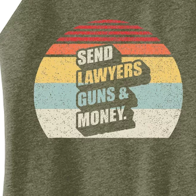 Send Lawyers Guns And Money Women’s Perfect Tri Rocker Tank