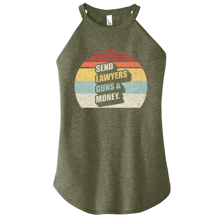 Send Lawyers Guns And Money Women’s Perfect Tri Rocker Tank