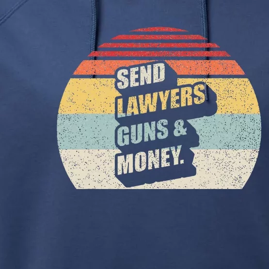 Send Lawyers Guns And Money Performance Fleece Hoodie