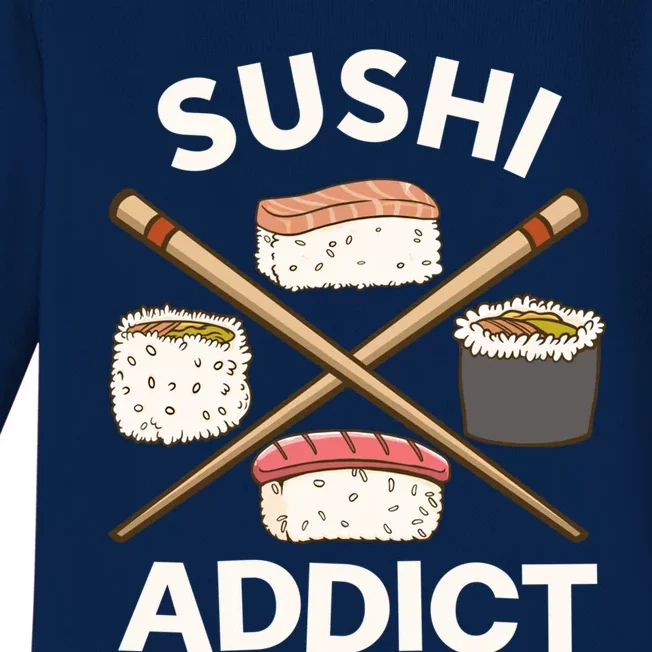 Sushi Lover Gift Baby Long Sleeve Bodysuit