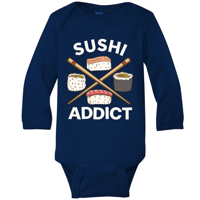 Sushi Lover Gift Baby Long Sleeve Bodysuit