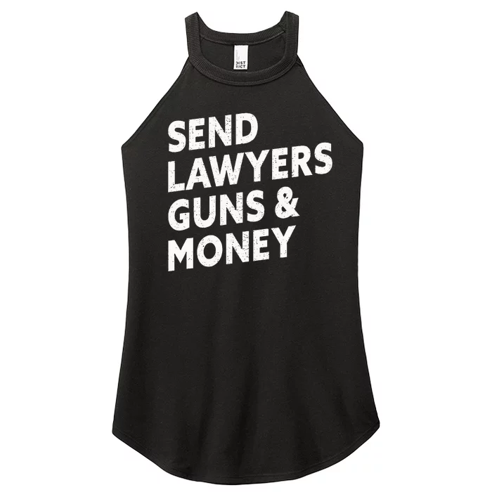 Send Lawyers Guns And Money Women’s Perfect Tri Rocker Tank