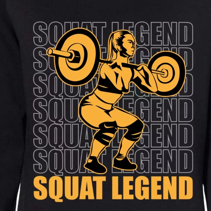 Squat Legend Gym Squat Powerlifting Cute Gift Womens California Wash Sweatshirt