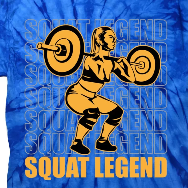 Squat Legend Gym Squat Powerlifting Cute Gift Tie-Dye T-Shirt