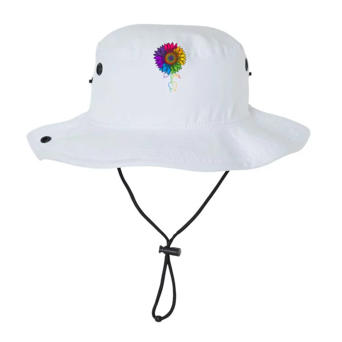 Sunflower Lgbt Gay Lesbian Pride Flower Rainbow Cool Gift Legacy Cool Fit Booney Bucket Hat