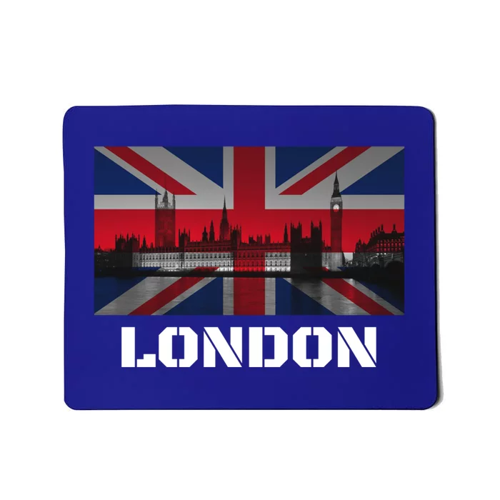 Souvenir London Gift City Vintage Uk Flag British Hoody Mousepad