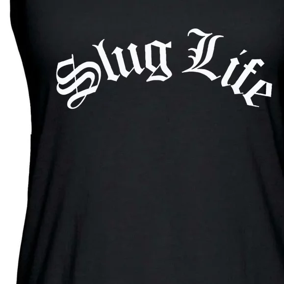 Slug Life Gastropod Mollusk Sea Thug Snail Slime Joke Ladies Essential Flowy Tank