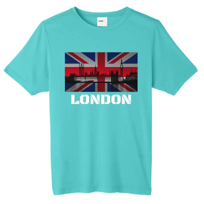 Souvenir London Gift City Vintage Uk Flag British Hoody ChromaSoft Performance T-Shirt