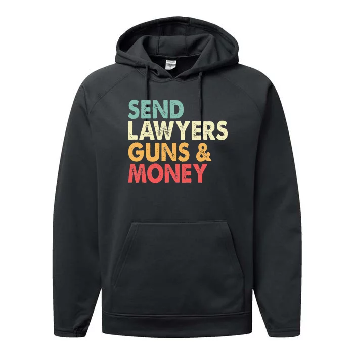 Send Lawyers Guns And Money Performance Fleece Hoodie