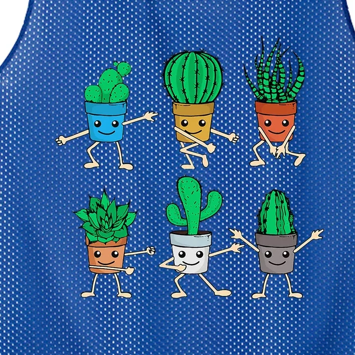 Succulent Lover Gardener Plant Lover Women Gardening Cactus Mesh Reversible Basketball Jersey Tank