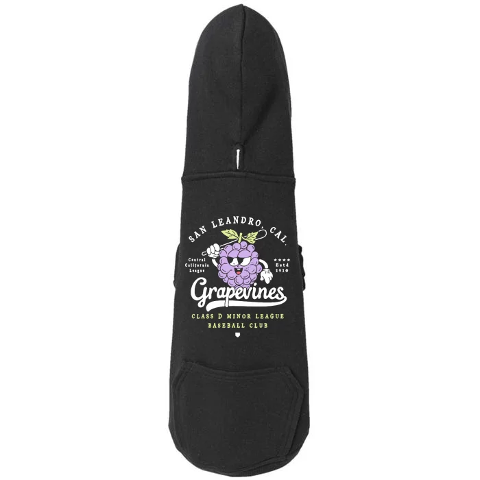 San Leandro Grapevines California Vintage Defunct Baseball Teams Doggie 3-End Fleece Hoodie