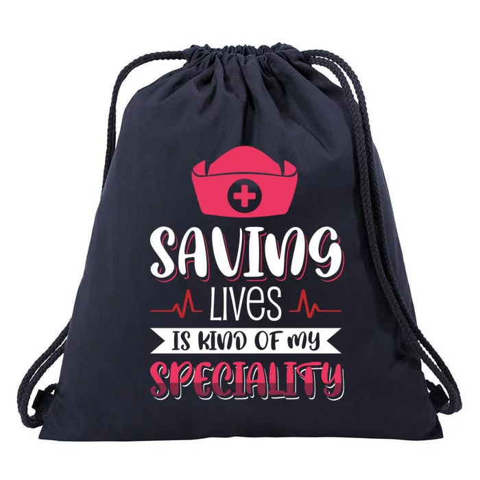 Saving Lives Gift Drawstring Bag