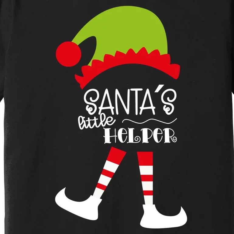 Santas Little Helper Elf Holiday Premium T-Shirt