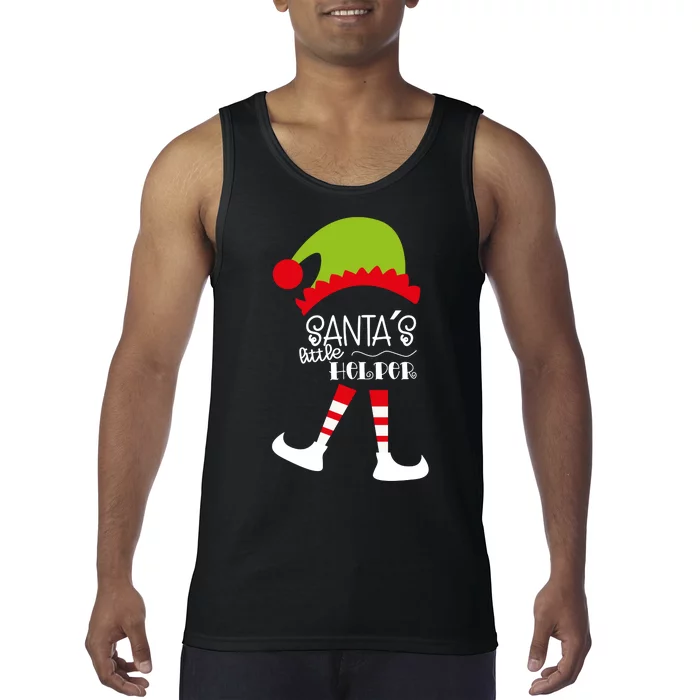 Santas Little Helper Elf Holiday Tank Top