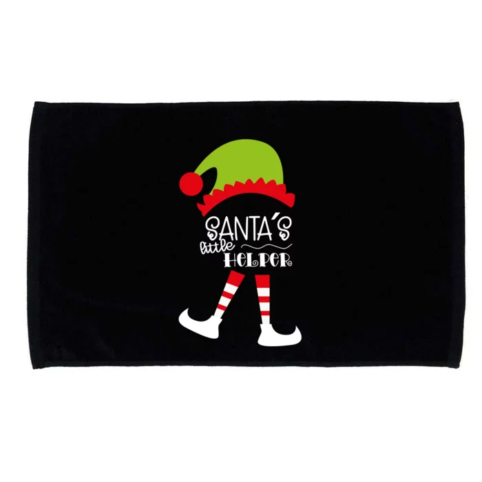 Santas Little Helper Elf Holiday Microfiber Hand Towel