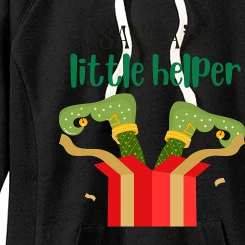 Santas Little Helper Christmas Kids Christmas Clothes Kids Christmas Outfitc Women's Fleece Hoodie