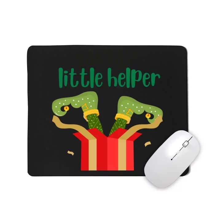 Santas Little Helper Christmas Kids Christmas Clothes Kids Christmas Outfitc Mousepad