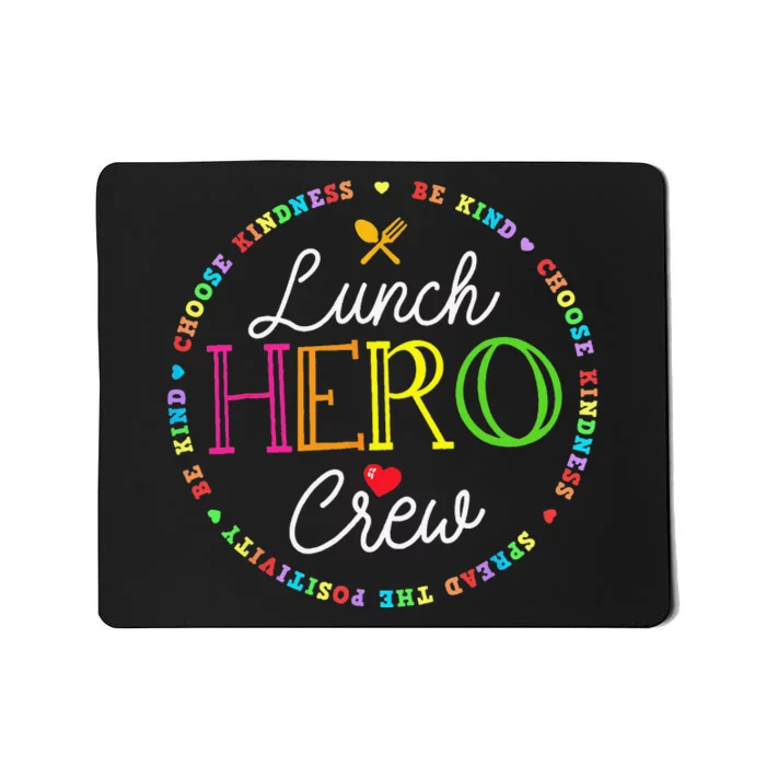 School Lunch Hero Squad Funny Cafeteria Workers Crew Lady Mousepad