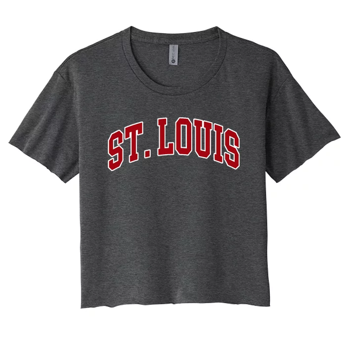 St. Louis Hometown Pride Throwback Design Women's Crop Top Tee